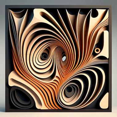 3D model st abstract painting (STL)